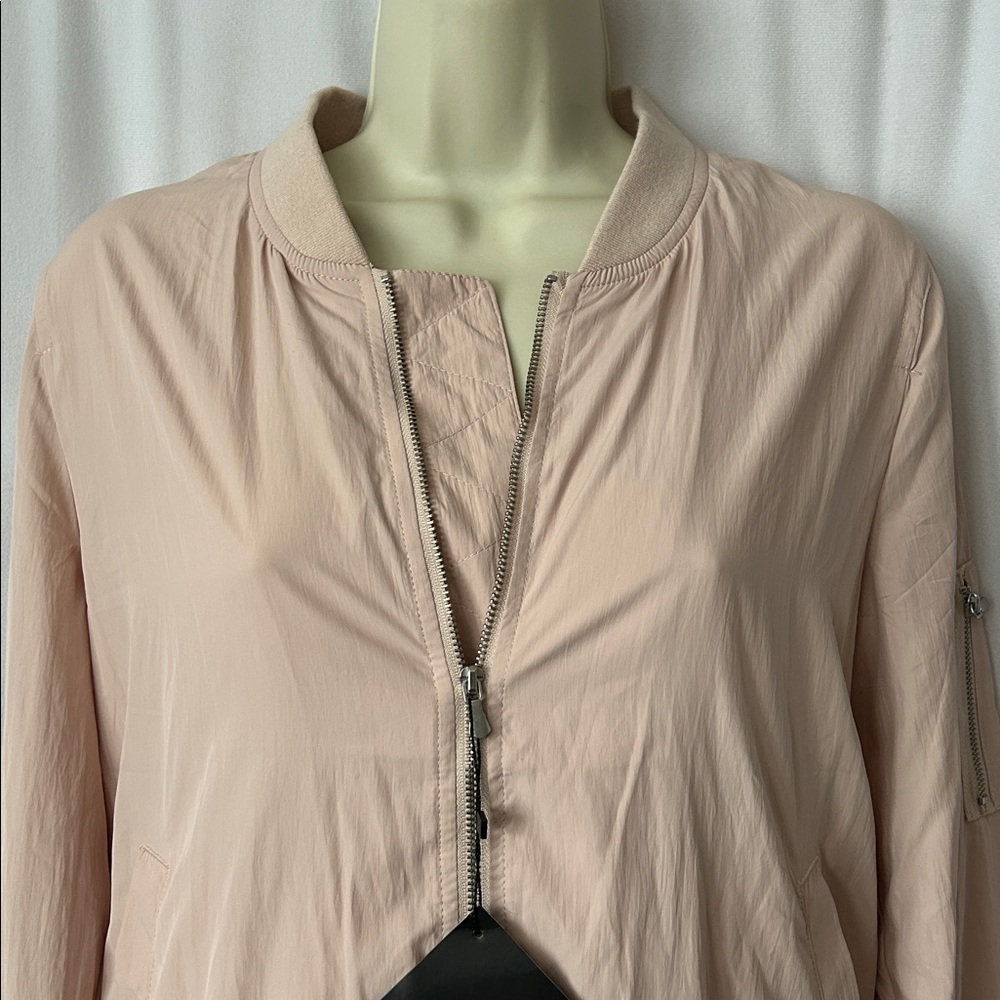 Shasa NWT Blush Pink Outerwear Zip Light Long Sleeve Jacket Coat **Size S** 🌸🌸 - Picture 3 of 5